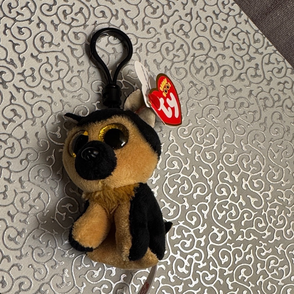 Ty Beanie Boos Spirit German Shepherd Plush Toy Bag Charm NWT - Picture 3 of 3